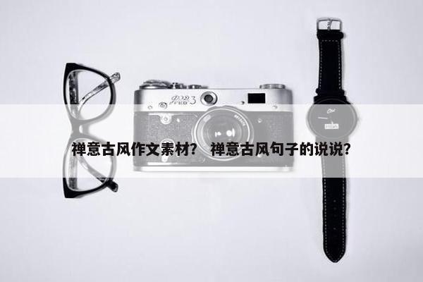 禅意古风作文素材？ 禅意古风句子的说说？
