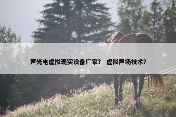 声光电虚拟现实设备厂家？ 虚拟声场技术？