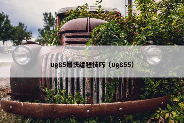 ug85最快编程技巧（ug855）