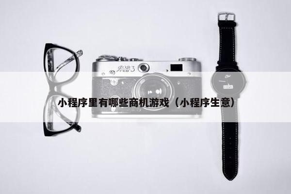 小程序里有哪些商机游戏（小程序生意）