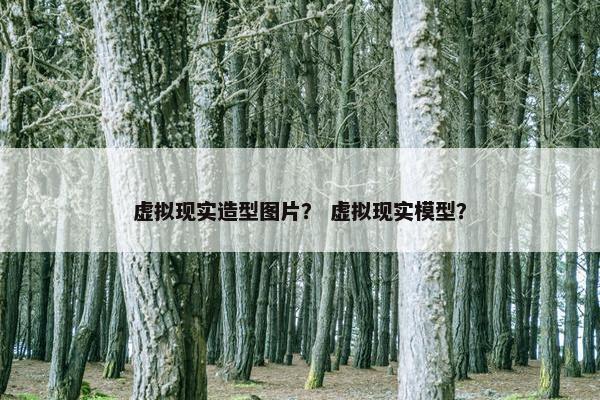 虚拟现实造型图片？ 虚拟现实模型？