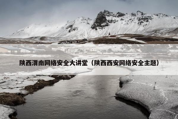 陕西渭南网络安全大讲堂（陕西西安网络安全主题）