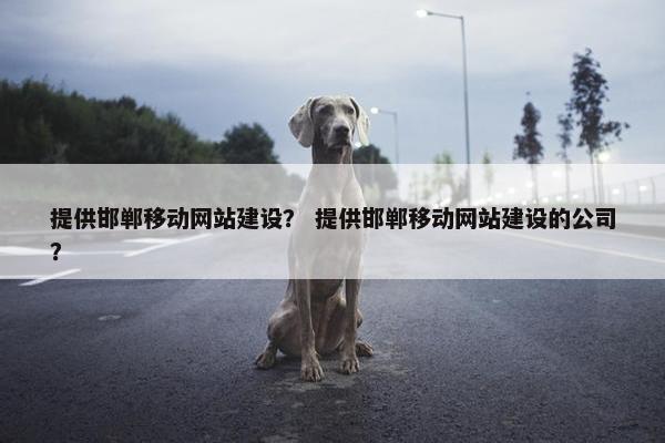 提供邯郸移动网站建设？ 提供邯郸移动网站建设的公司？