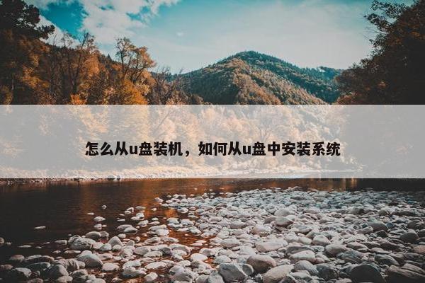 怎么从u盘装机，如何从u盘中安装系统