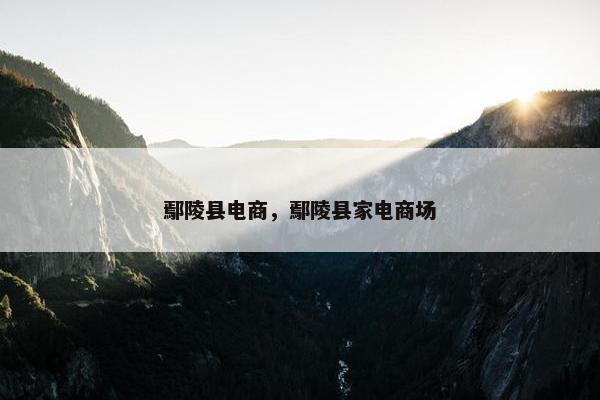 鄢陵县电商，鄢陵县家电商场