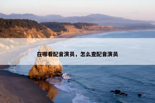 在哪看配音演员，怎么查配音演员