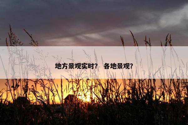 地方景观实时？ 各地景观？