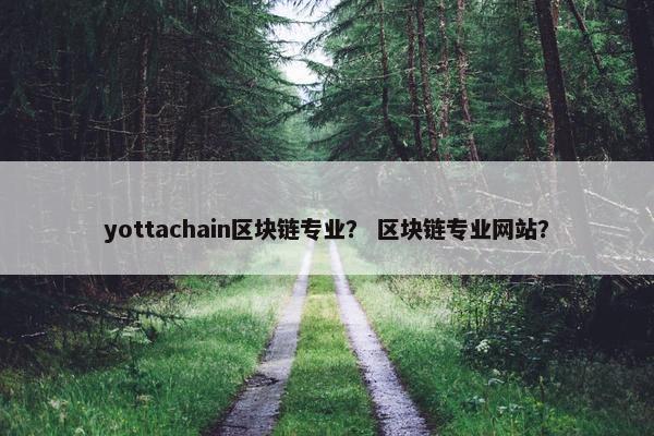 yottachain区块链专业？ 区块链专业网站？