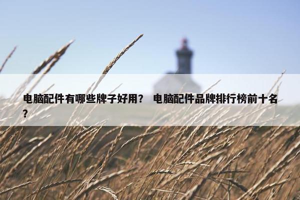 电脑配件有哪些牌子好用？ 电脑配件品牌排行榜前十名？