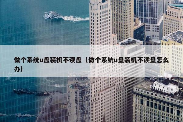 做个系统u盘装机不读盘（做个系统u盘装机不读盘怎么办）