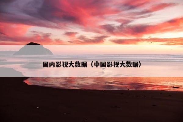 国内影视大数据（中国影视大数据）
