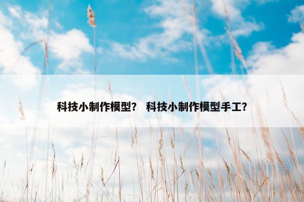 科技小制作模型？ 科技小制作模型手工？