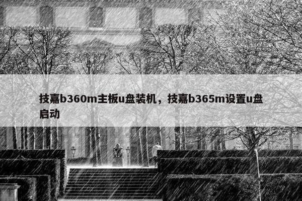 技嘉b360m主板u盘装机，技嘉b365m设置u盘启动